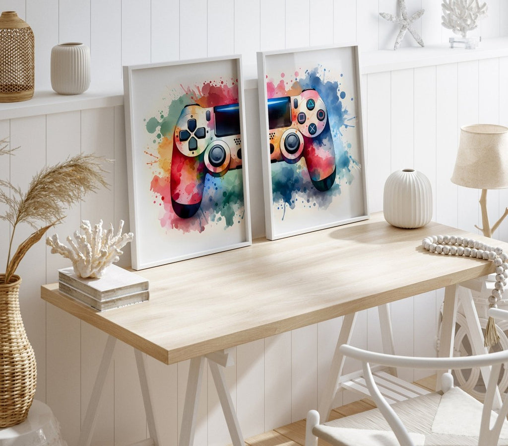 Gaming Room Poster Set of 2 – Unframed