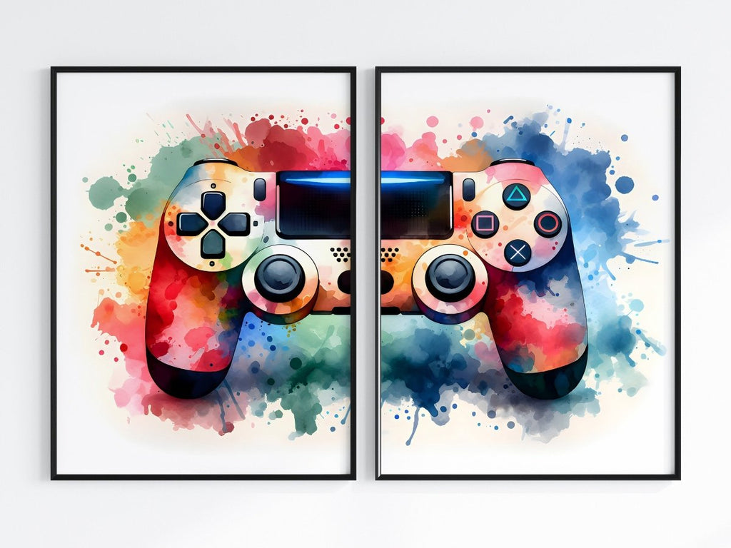 Gaming Room Poster Set of 2 – Unframed