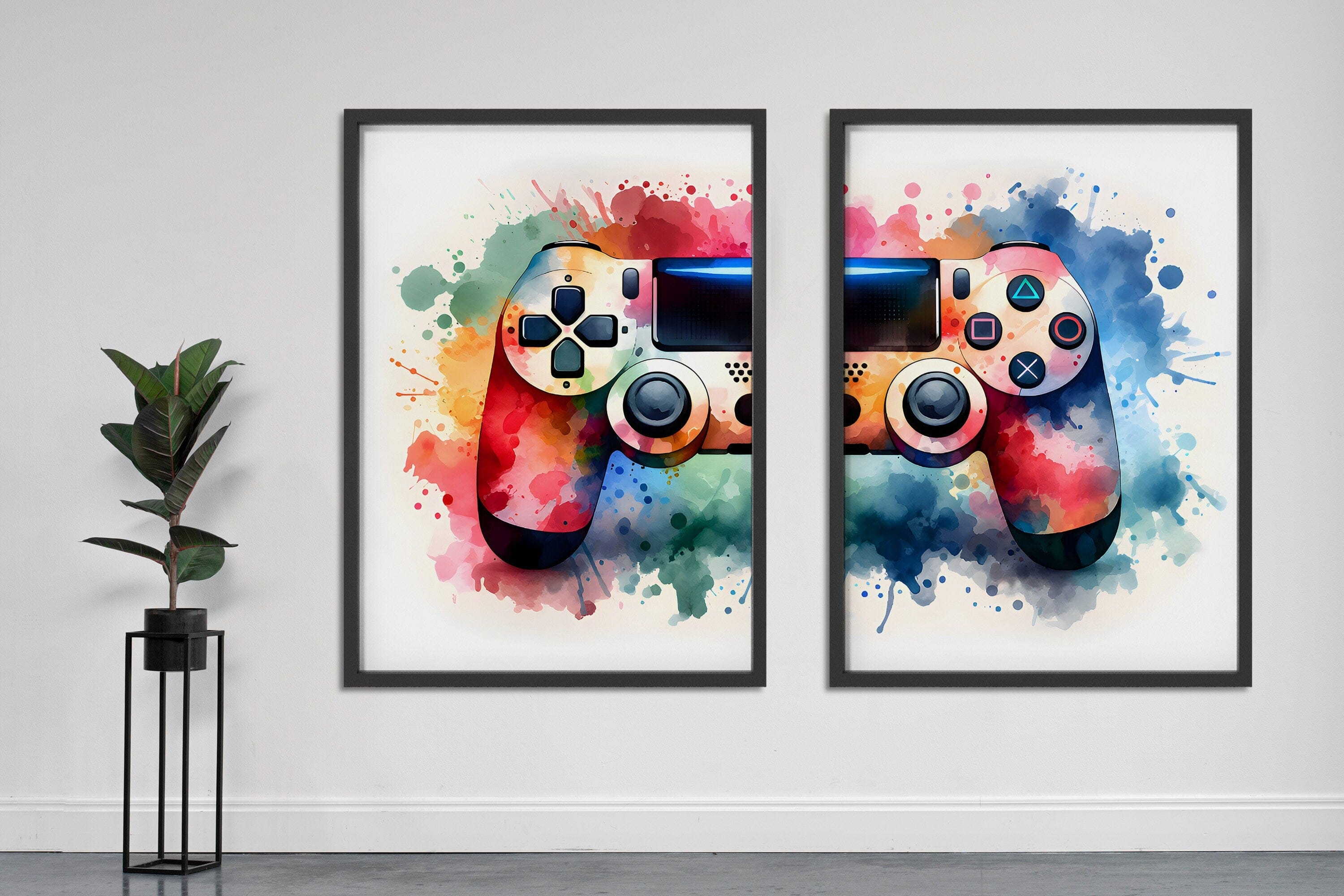 Gaming Room Poster Set of 2 – Unframed